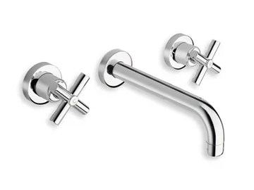 EXCLUSIVE CRIEV233 - 3 hole wall-mounted washbasin mixer by CRISTINA Rubinetterie - view 2